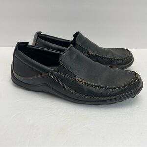 Cole Haan Mens 11.5 Tucker Venetian Slip On Loafers black preppy business casual